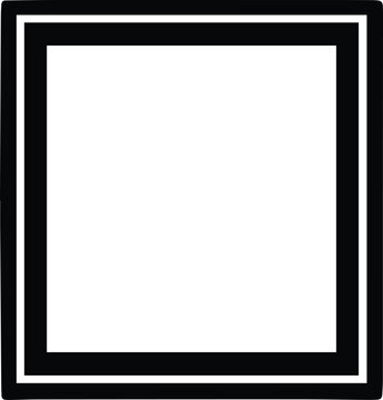 Picture Frame Logo Monochrome Design Style
