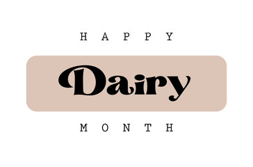 Dairy Month, background template Holiday concept