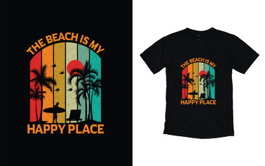 Summer t-shirt design, with tropical beach t-shirt design, Summertime Hawaii beach t-shirt design, Vintage Hawaii surfing label,
Hand-painted watercolor summer lettering