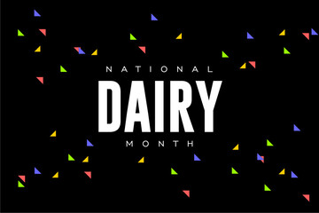Dairy Month, background template Holiday concept