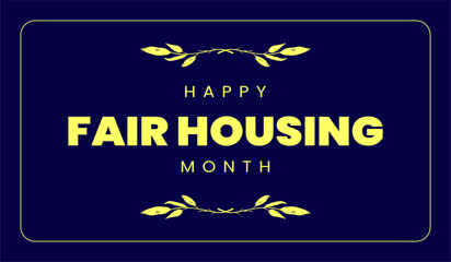 Fair Housing Month
