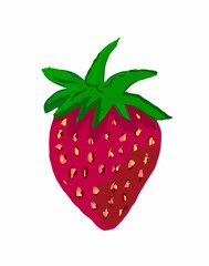 strawberry isolated on white background