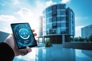 Modern smart home systems of smart building, The smart home is isolated background, Generate Ai