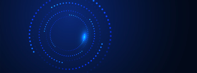 Blue abstract background, technology hi-tech futuristic template. Vector illustration