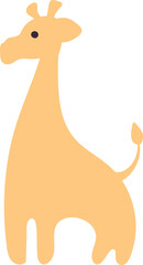 Giraffe high drawing cartoon decoration.