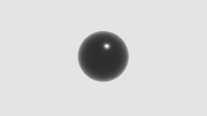 Metall black sphere