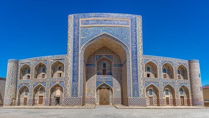 Fototapeta na wymiar Abdulla Khan Madrasa, the part of Kosh Madrasah architectural complex, Bukhara, Uzbekistan..