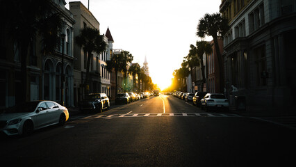 Fototapeta na wymiar Charleston Sunset
