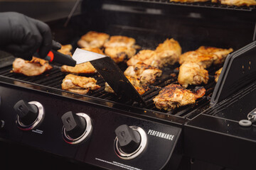 Cooking Chicken on a Hot Grill 3