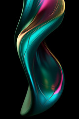Abstract fluid waves fantastic wallpaper, fluid colors wallpaper