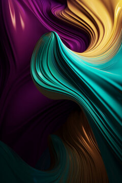 abstract background with waves, fantastic wallpaper fluid wallpaper © Maykon