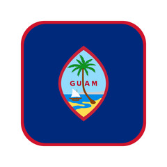 Guam flag simple illustration for independence day or election