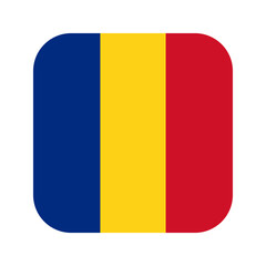 Romania flag simple illustration for independence day or election