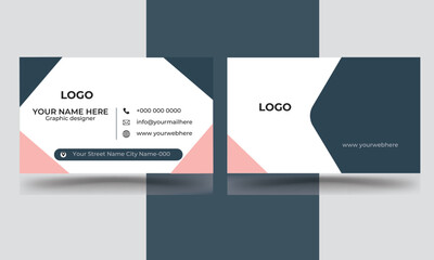 Double-sided creative business card template.Vector illustration
Modern and creative business card template,Portrait and landscape orientation.