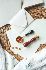 Letter stamp tools, aesthetic photo