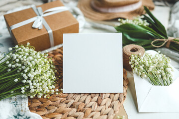 Postcard with place for text and summer holiday composition, good holiday morning