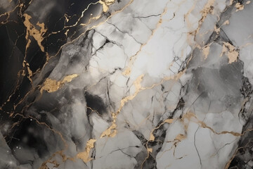 Marble background with gold glitter