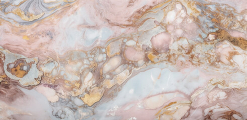 Obraz premium Golden glitter and blush pink agate texture. Generative AI
