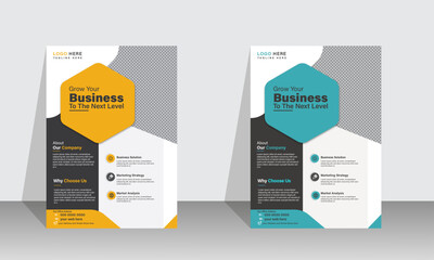 Modern Corporate business flyer template vector design marketing, business proposal, promotion, advertise.