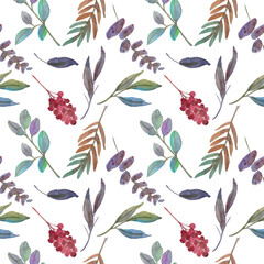 watercolor flower seamleas pattern