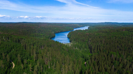 Fototapeta premium Summer landscapes of Karelia