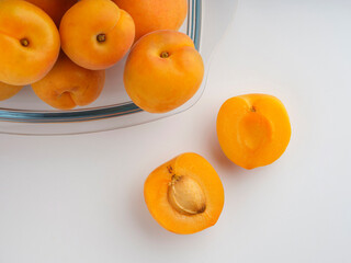 apricots on a plate