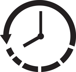 backwards time clock