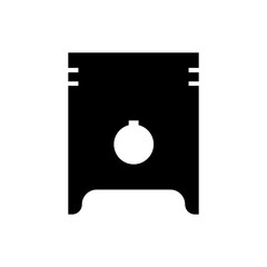 PISTONS icon silhouette design template vector