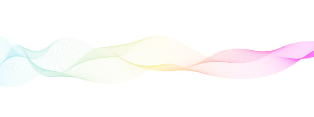 Abstract colorful wave and curve lines with technology background. Abstract wavy lines for science, technology, banner, business, template, flyer design.