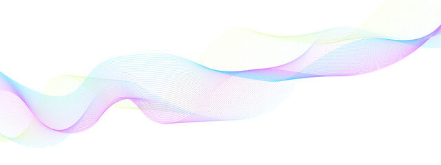 Abstract colorful wave and curve lines with technology background. Abstract wavy lines for science, technology, banner, business, template, flyer design.