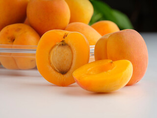 apricots on a plate