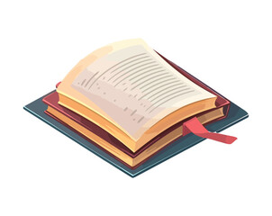 book with bookmark literature