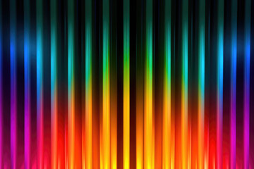 Abstract background with colorful spectrum. Bright neon rays and glowing lines. Generative AI
