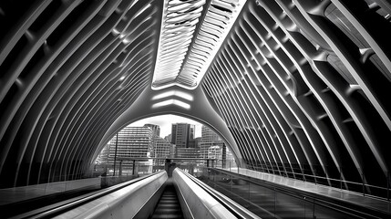 Fototapeta premium The essence of awe-inspiring structures and urban landscapes. Generative AI