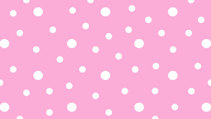 Pink background with white dots