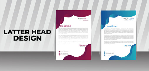 corporate and business latter head design.