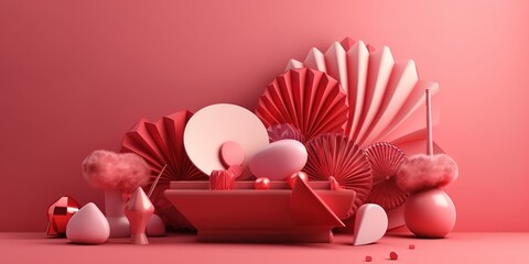 Heart, Balloons, Love expression, Generative AI