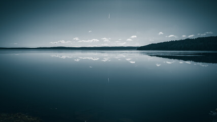 Obraz premium lake, sky and 30 000 feet