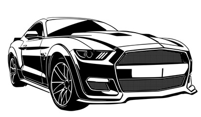 car isolated on white