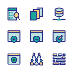 search engine optimization icons set