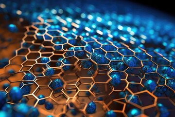 Obraz premium New materials and nanotechnologies. Generative AI