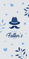 Happy Fathers Day Set of greeting cards