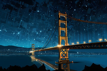 Golden Gate Bridge at Night!