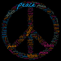 peace sign cord cloud