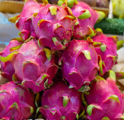 Dragon Fruit lovely tropical fruit of phuket thailand delicious flavour fresh healthy food 