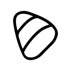 Hand drawn illustration of corn candy in doodle style