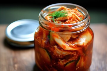 Kimchi is a traditional Korean banchan consisting Food Photography