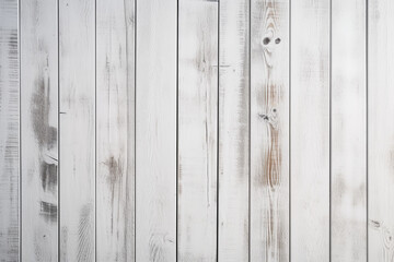 White wooden planks background. White wood backdrop. High quality photo Generative AI