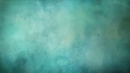 Green, turquoise seamless texture for backgrounds, vintage, antique wallpaper, blurred parchment. Generative AI.