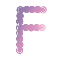 Pastel letter a-z